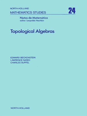 cover image of Topological Algebras